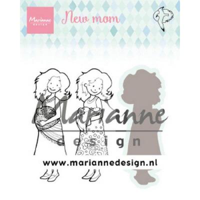 Marianne Design Clear Stamps & Dies - Hetty‘s New Mom
